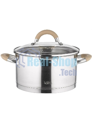 Кастрюля Lara LR02-343 Берлин 4,4 л 22x12 см нержавеющая сталь, с крышкой