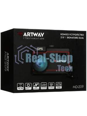 Видеорегистратор с радар-детектором Artway Combo MD-209 GPS черный