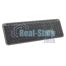 Клавиатура Logitech Signature Slim K950 беспроводная, Bluetooth, радиоканал, серый