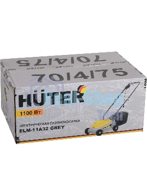 Газонокосилка электрическая Huter ELM-11А32 Grey, от сети, 1100 Вт