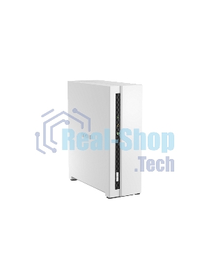 Сетевое хранилище SMB QNAP TS-133 NAS 1 HDD tray. ARM 4-core Cortex-A55 1.8GHz, ram 2 Gb (max), 1x1GbE, 1xUSB 2.0 port,1xUSB 3.2 Gen 1