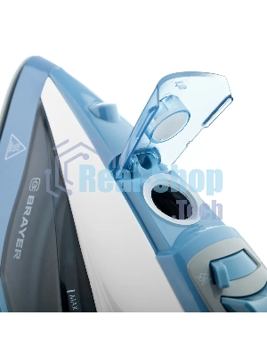 Утюг BRAYER 4002BR, 2400 Вт, керамич, Пар 140 г/м антикапля, разбрыз, резер 360мл, самоотчис,