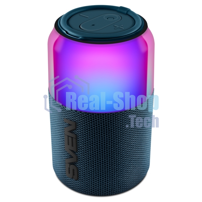 Колонка портативная SVEN PS-130 blue (10 Вт, USB, Bluetooth, питание от USB/аккумулятора)