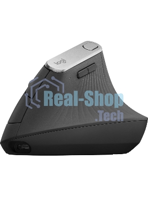 Мышь беспроводная Logitech MX Vertical черный/серебристый, 4000 dpi, радиоканал, Bluetooth, USB, кнопки - 6