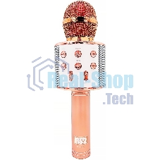 Караоке-микрофон ATOM B52 KM-130P беспр.микроф. розовый