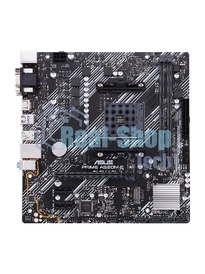 Материнская плата ASUS PRIME A520M-E/CSM, AM4, AMD A520, 2xDDR4, 4xSATA, 1xM.2, 1xPCIe 3.0 x16, 2xPCIe x1, 1xDVI-D, 1xHDMI, 1xVGA, 1x 1Gb LAN, 1xUSB-A 3.2 Gen 2, 2xUSB-A 2.0, 4xUSB-A 3.2 Gen 1, 3x3.5 мм, 7.1, mATX