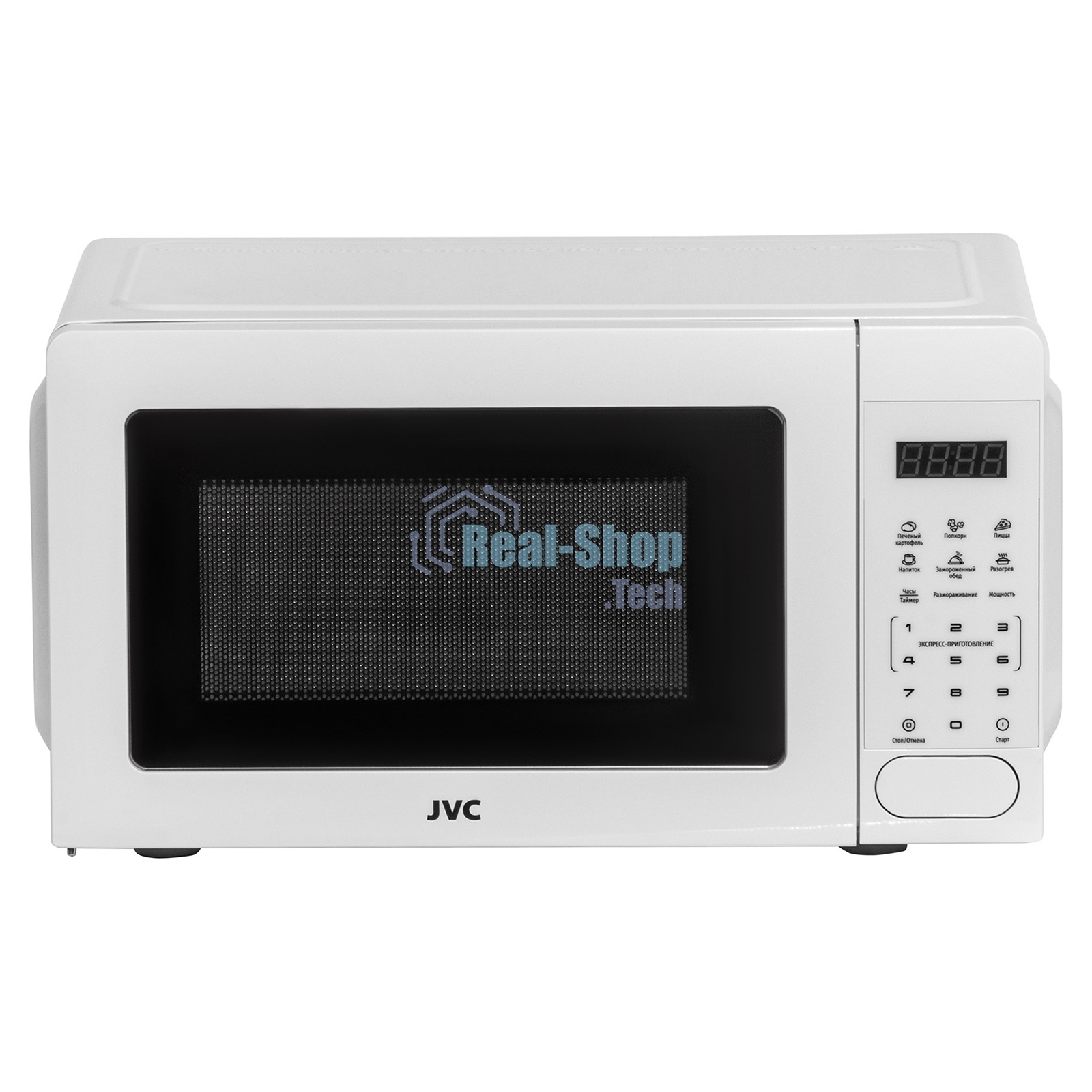 Микроволновая печь JVC JK-MW365S белый, 20 л, 700 Вт, переключатели - сенсор