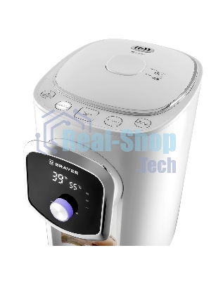 Термопот BRAYER BR1093WH, 1200 Вт, 5л, LED-дисплей, автоотключение при отсутствии воды