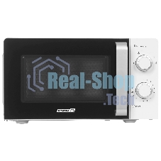 Микроволновая печь Renova MMS-20W1 белый/черный, 20 л, 700 Вт, переключатели - поворотный механизм