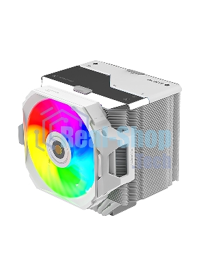 Кулер для процессора Alseye i600-W белый, 120 мм, алюминий/медь, 2300 об/мин, 37.8 дБ, 4 pin, 265 Вт, 160 мм