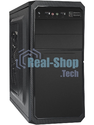 Компьютерный корпус Minitower ExeGate BA-202-UNS500 (mATX, БП UNS500 с вент. 12см, 2хUSB, аудио, черный)