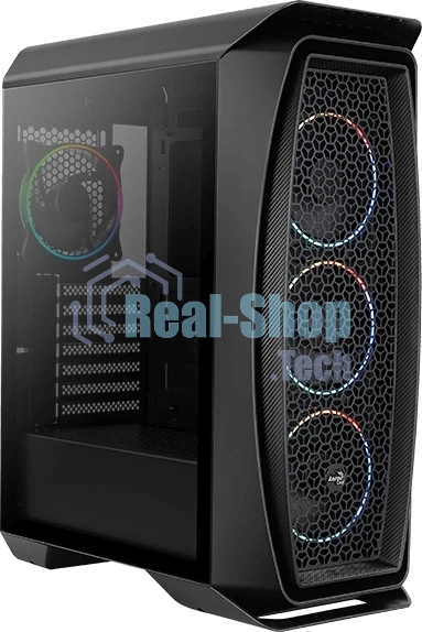 Компьютерный корпус Aerocool/Formula Aero One Eclipse-G-BK-v1 черный без БП ATX 4x120мм 2xUSB 3.0 audio
