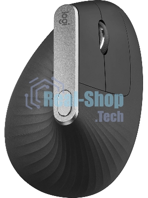 Мышь беспроводная Logitech MX Vertical черный/серебристый, 4000 dpi, радиоканал, Bluetooth, USB, кнопки - 6