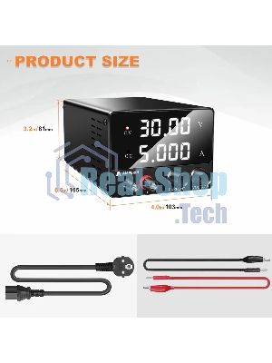 Лабораторный блок питания Amperin AI-F305 mini 30V, 5A, 0,15 кВт