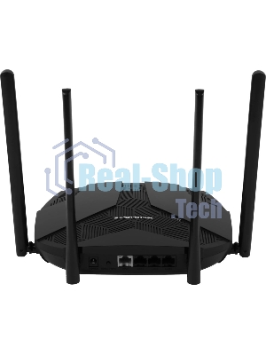 Роутер Mercusys MR70X AX1800 Dual-Band WiFi 6 Router, 574 Mbps at 2.4 GHz + 1201 Mbps at 5 GHz,4× Fixed External Antennas, 3× Gigabit LAN Ports, 1× Gigabit WAN Port, 1024-QAM, OFDMA, Router/Access Point Mode, MU-MIMO, WPA3, TWT, BSS Color