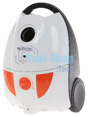 Пылесос Centek CT-2503 белый/оранжевый, 400/2000 Вт, уборка сухая, пылесборник мешок 2.5 л