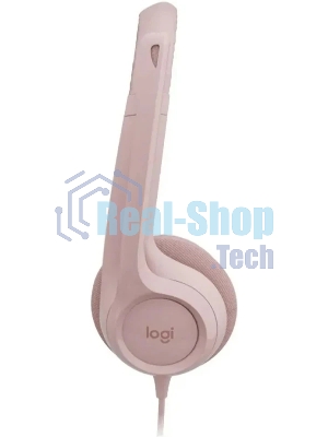 Гарнитура Logitech Stereo Headset H390 розовый, проводная, USB, регулятор громкости, шумоподавление микрофона