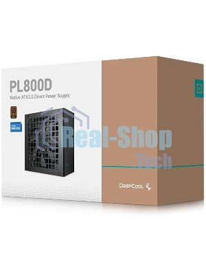 Блок питания Deepcool/GamerStorm PL800D (R-PL800D-FC0B-WDEU-V2), 800Вт, 80 PLUS Bronze, 120мм, черный
