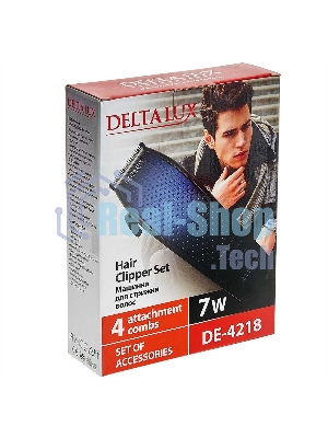Машинка для стрижки Delta LUX DE-4218 синий