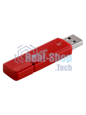 Флешка USB Smartbuy Dock Red (SB32GbDK-R), 32Gb, USB 2.0, R/W 15/5, красный