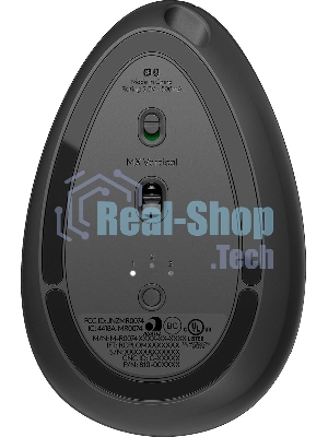 Мышь беспроводная Logitech MX Vertical черный/серебристый, 4000 dpi, радиоканал, Bluetooth, USB, кнопки - 6