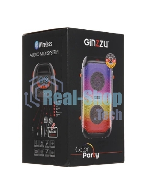 Акустическая система Ginzzu GM-234 Midi, BT/USB/TF/FM/MIC/ДУ