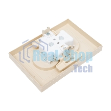 Розетка 2-м СП AtlasDesign 16А IP20 без заземл. защ. шторки в сборе беж. SE ATN000222