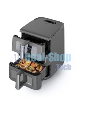 Аэрогриль Centek CT-3107 серый, 2800 Вт, 10 л, сенсор, 10 программ