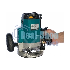 Фрезеры Makita 3612C Фрезер, 1850Вт,9000-23000об\м,ход-60мм,цанга-12мм,6кг,кор,пл пуск, эл тормоз, направл