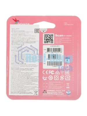 Флешка USB ADATA Classic C906 (AC906-64G-RWH), 64Gb, USB 2.0, R/W 15/5, белый