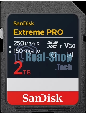 Флешка USB SDXC 2Tb SanDisk Extreme Pro UHS-I Class 3 (U3) V30 200/140 Mb/s SDSDXXD-2T00-GN4IN