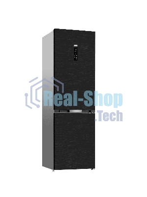 Холодильник Grundig GKPN66930LBW черный двухкамерный 257/100л морозилка снизу, No Frost