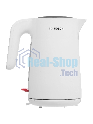 Электрочайник Bosch TWK2M161 белый, 1.7 л, 2400 Вт, скрытый нагревательный элемент