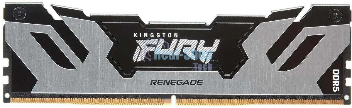 Оперативная память Kingston Fury Renegade, DDR5, 48Gb (1x48GB), 6000MHz, CL32, DIMM, с радиатором, серебристый