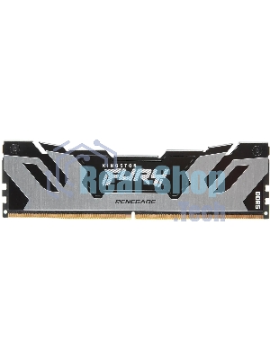 Оперативная память Kingston Fury Renegade, DDR5, 48Gb (1x48GB), 6000MHz, CL32, DIMM, с радиатором, серебристый