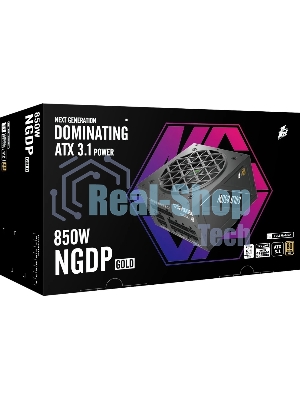 Блок питания 1STPLAYER NGDP Gold 850W, 850DВт, 80 PLUS Gold, 120мм, модульный, черный