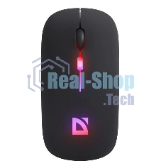 Мышь беспроводная Defender Touch MM-997 черный, 1600 dpi, радиоканал, Bluetooth, USB, кнопки - 4