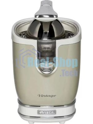 Соковыжималка Ariete 0413/03 Vintage бежевый, цитрусовая, 85 Вт, 600 мл, механическое