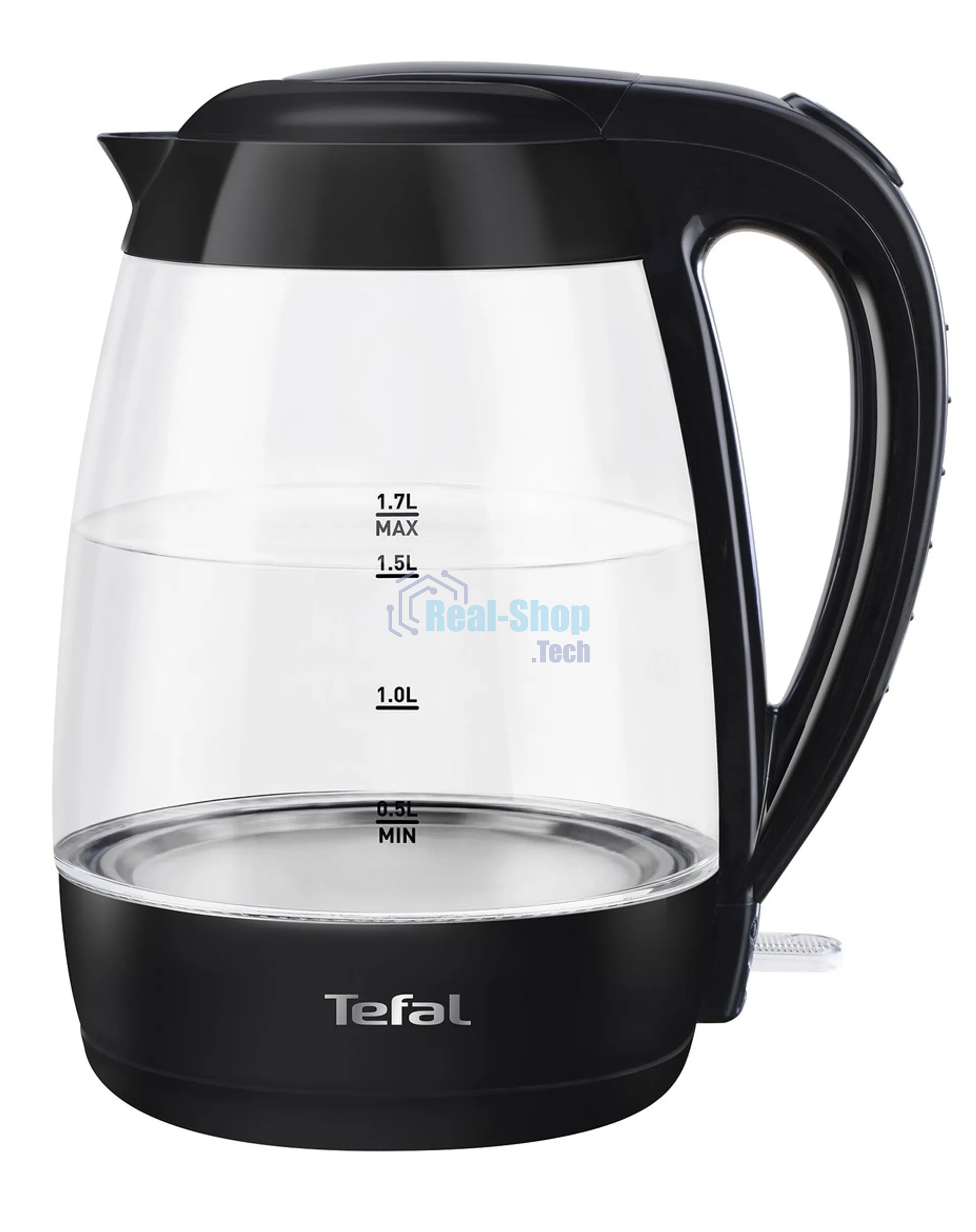 Электрочайник Tefal KO 450832 черный, 1.7 л, 2400 Вт, скрытый нагревательный элемент