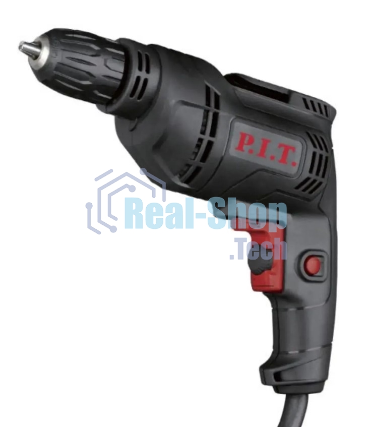 Дрель-шуруповерт P.I.T. PBM10-C, 400Вт, 25 Нм, щеточный