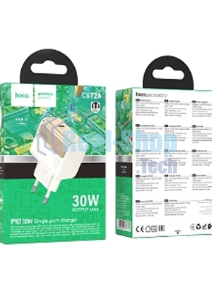 Сетевое зарядное устройство HOCO CS72A 1Type-C PD30W, белый