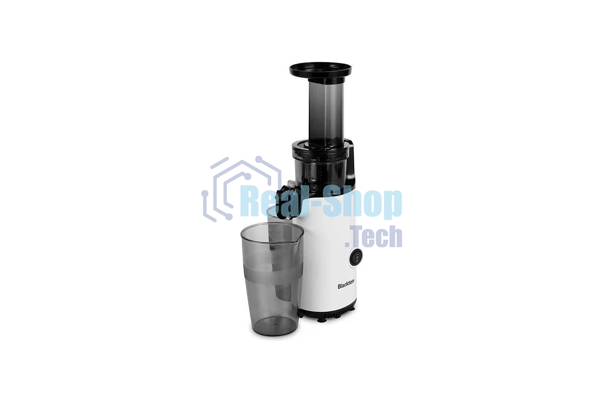 Соковыжималка Blackton Bt J3110 белый/черный, шнековая вертикальная, 130 Вт, 600 мл, электронное, реверс