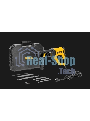 Перфоратор Denzel RHB-1050-30, SDS-plus, 1050 Вт, 3,4 Дж, от сети