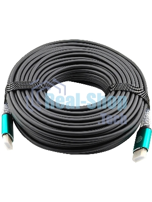 Кабель аудио-видео Cactus CS-HDMI-AOC-2.1-30 HDMI (m)/HDMI (m) 30м. позолоч.конт. черный