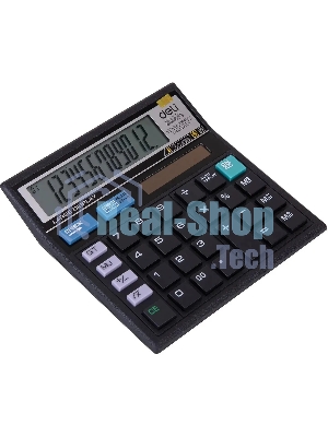Калькулятор настольный Deli E39231 черный 12-разр.