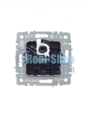Розетка компьютерная IEK BRITE РК10-БрЖ RJ45 кат.5E жемчуг