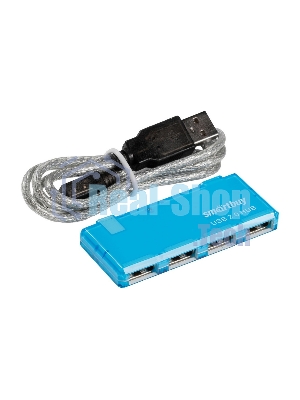 USB-концентратор Smartbuy SBHA-6110-B, USB 2.0, USB 4 порта, USB