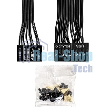 Компьютерный корпус Miditower ExeGate AA-443-UNS500 (ATX, БП UNS500 с вент. 12см, 2хUSB+HD Audio, черный)