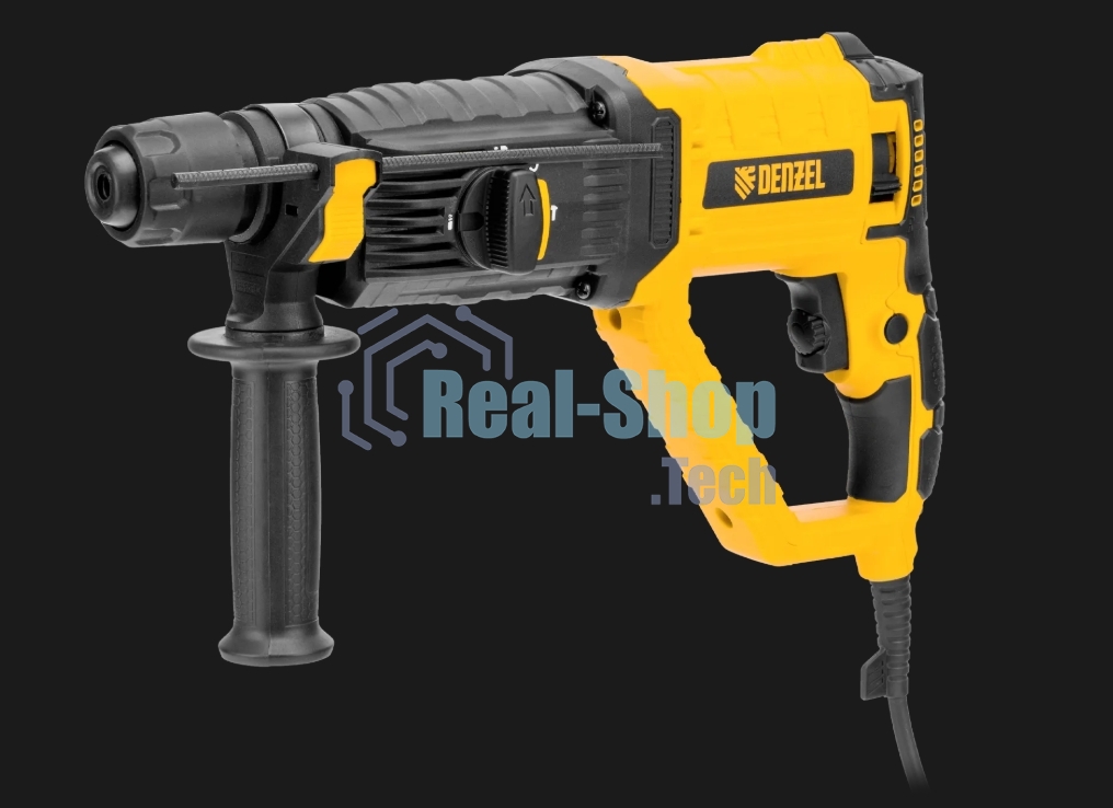 Перфоратор Denzel RHB-1050-30, SDS-plus, 1050 Вт, 3,4 Дж, от сети