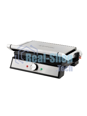 Гриль электрический ENDEVER Grillmaster-221, серебристый/черный, 2300 Вт, терморегулятор, размер пов-ти 29x23 см